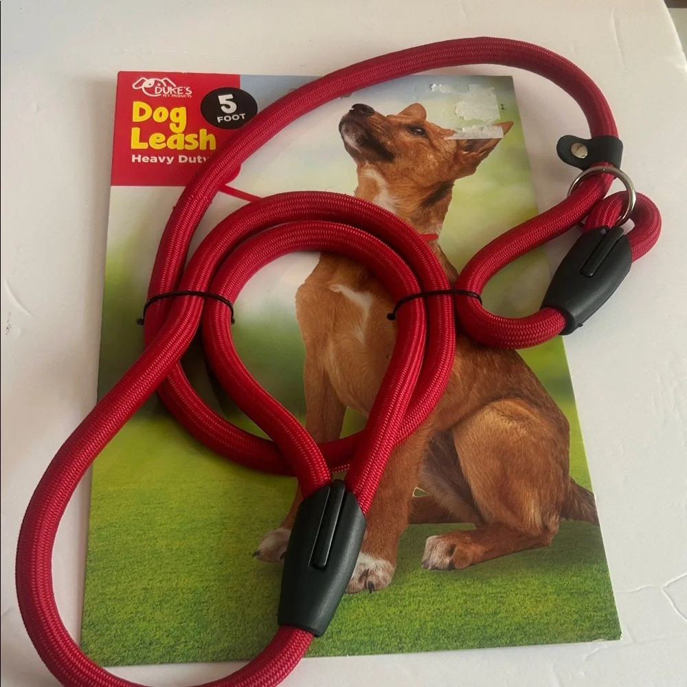 Heavy Duty Red Dog Leash